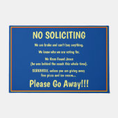 Geen solicitors deurmat (Voorkant)