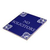 Geen Solicitors Sign Tegeltje (Zijkant)