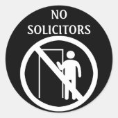 Geen solicitors Stickers (Voorkant)
