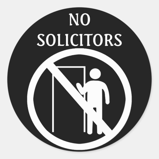 Geen solicitors Stickers (Voorkant)