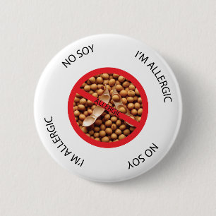 Geen Soy Allergy Alert Button