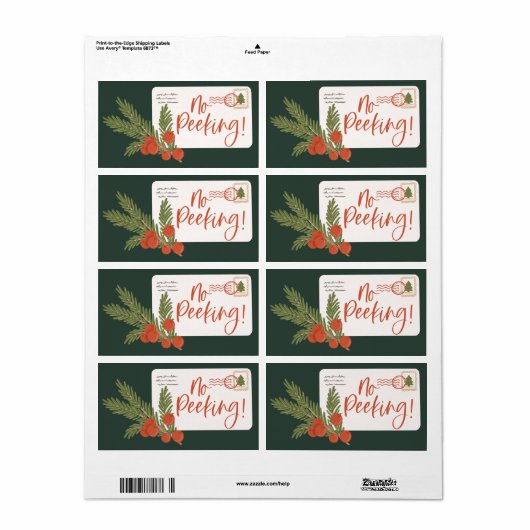 Geen speciaal label voor postbus (Full Sheet)