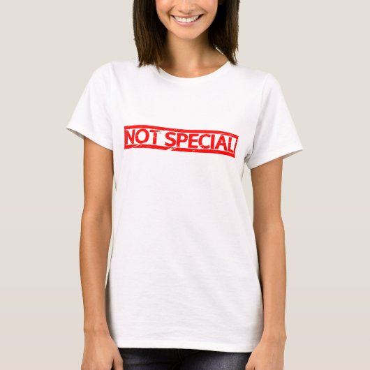Geen speciale stempel t-shirt (Voorkant)
