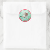 Geen spieken, kerstmuis, Label met cadeau (Tas)