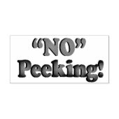 Geen spieken - kerstontwerp rubberstempel (Afrduk)