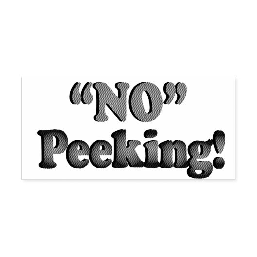 Geen spieken - kerstontwerp rubberstempel (Afrduk)