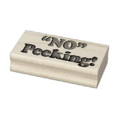 Geen spieken - kerstontwerp rubberstempel (Stempel)