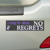 Geen spijt bumpersticker (Op auto)