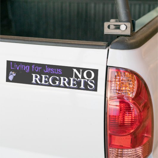 Geen spijt bumpersticker (Op Truck)