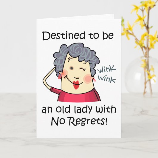 Geen spijt kaart (Gele Bloem)