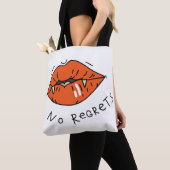 Geen spijt Red Lips Anti-Valentijn Tote Bag (Dichtbij)