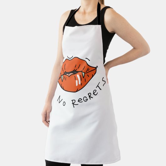 Geen spijt Red Lips Valentijn Schort (Insitu)