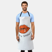 Geen spijt Red Lips Valentijn Schort (Gedragen)