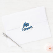 Geen spijt ronde sticker (Envelop)