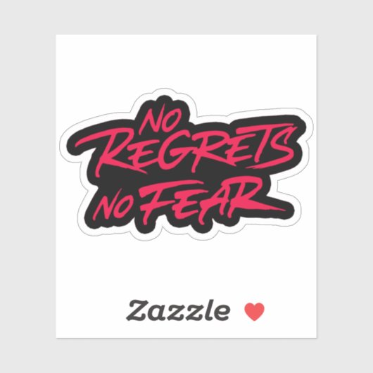 Geen spijt sticker (Vel)