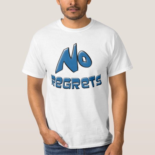 Geen spijt t-shirt (Voorkant)
