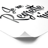 Geen spijt van het Franse Je Regrette Rien Foto Afdruk (Hoek)