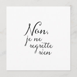 Geen spijt van verjaardag, Jubileum Pensioenfeest Kaart