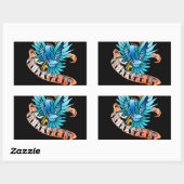 Geen spijt van vogel rechthoekige sticker (Vel)