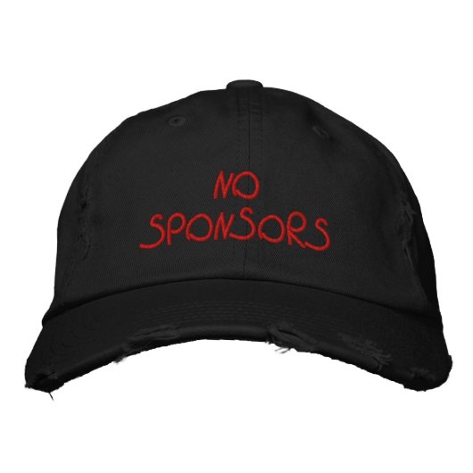 GEEN SPONSORS PET (Voorkant)