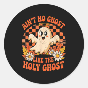 Geen spook zoals het Heilige Heilige Halloween Chr Ronde Sticker