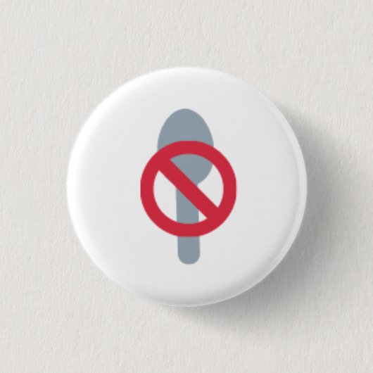 Geen Spoons Button (Voorkant)