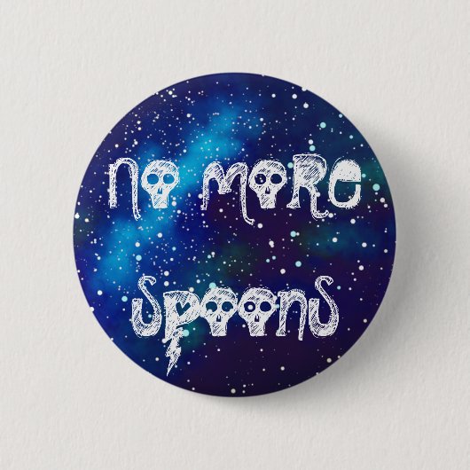 Geen Spoons sterrenstatus meer Ronde Button 5,7 Cm (Voorkant)