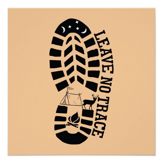 Geen sporen verlaten perfect poster (Voorkant)