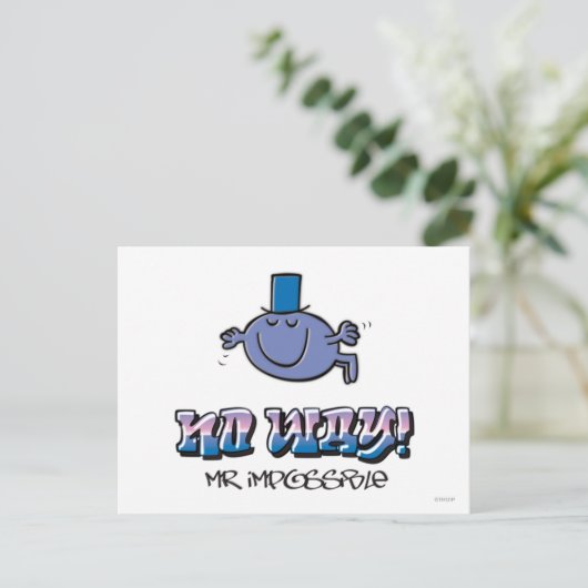 Geen sprake van! briefkaart (Staand voorkant)