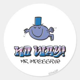 Geen sprake van! ronde sticker