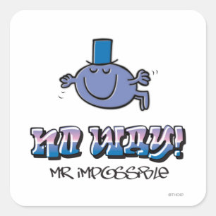 Geen sprake van! vierkante sticker