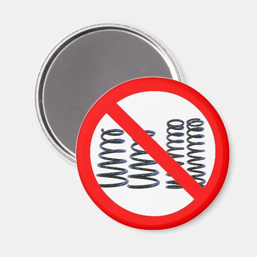 Geen Springs. Magneet (Voorkant / Achterkant)