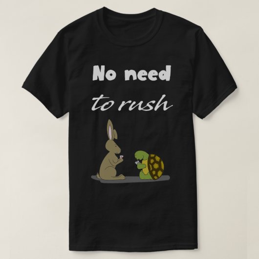 Geen spruitzwart t-shirt (Design voorkant)