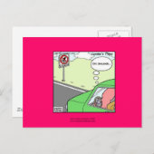 Geen Squid Zone Hilarious Cartoon Briefkaart (Voorkant / Achterkant)