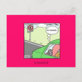 Geen Squid Zone Hilarious Cartoon Briefkaart (Voorkant)