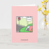 Geen Squid Zone Hilarious Cartoon Wenskaart Kaart (Gele Bloem)