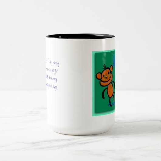 Geen staart? Geen aap - Mok (Center)