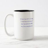 Geen staart? Geen aap - Mok (Links)