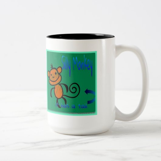 Geen staart? Geen aap - Mok (Rechts)