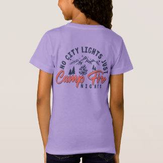 Geen stadslichten, alleen kampvuurnachten t-shirt