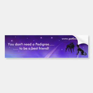 Geen stamboek bumpersticker