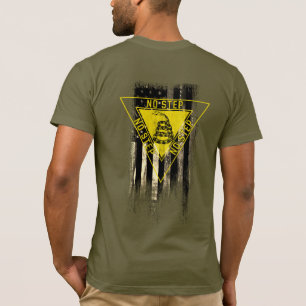 GEEN STAP GADSDEN SLANG AMERIKAANSE VLAG T-SHIRT