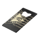 GEEN STAP GADSDEN SNAKE VLIEGTUIG AMERICAN FLAG CREDITKAART FLESSENOPENER (Achterkant Gekanteld)