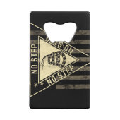 GEEN STAP GADSDEN SNAKE VLIEGTUIG AMERICAN FLAG CREDITKAART FLESSENOPENER (Achterkant)