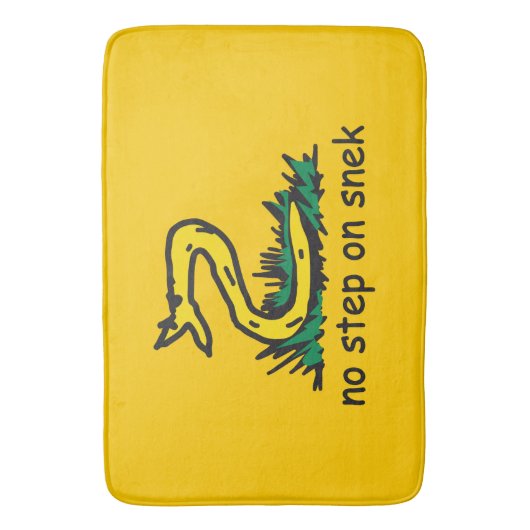 Geen stap in de richting van gadsden parody SnekRi Badmat (Voorkant Verticaal)