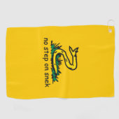 Geen stap in de richting van gadsden parody SnekRi Golfhanddoek (Horizontaal)