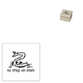 Geen stap in de richting van gadsden parody SnekRi Rubberstempel (Gestempeld)