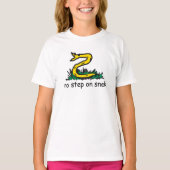 Geen stap in de richting van gadsden parody SnekRi T-shirt (Voorkant)