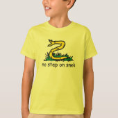 Geen stap in de richting van gadsden parody SnekRi T-shirt (Voorkant)