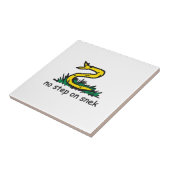 Geen stap in de richting van gadsden parody SnekRi Tegeltje (Zijkant)